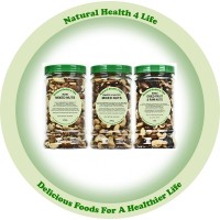 3 Jar Set Mixed Nuts, Salted Mixed Nuts, Fruit and Nut - 750 g