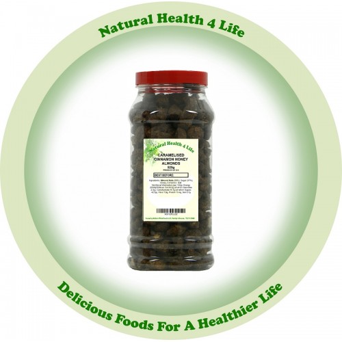 Caramelised Cinnamon Honey Almonds in Gift Jar 525g