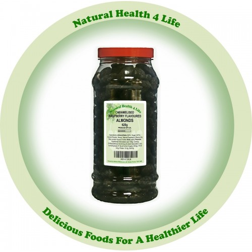Caramelised Cocoa Raspberry Almond Nuts in Gift Jar 625g