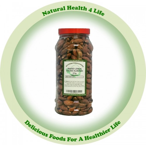 Baked & Salted Lemon Almond Nuts in Gift Jar 575g