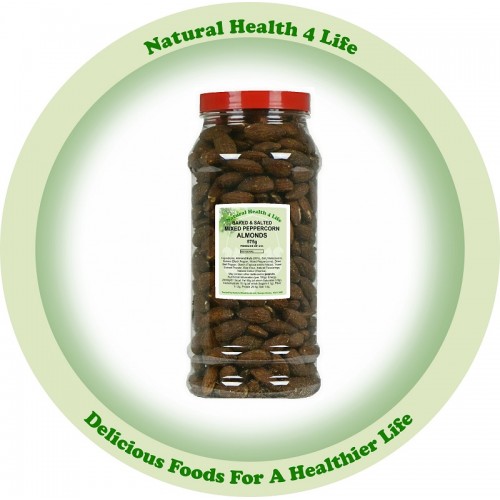 Baked & Salted Mixed Peppercorn Almonds in Gift Jar 575g