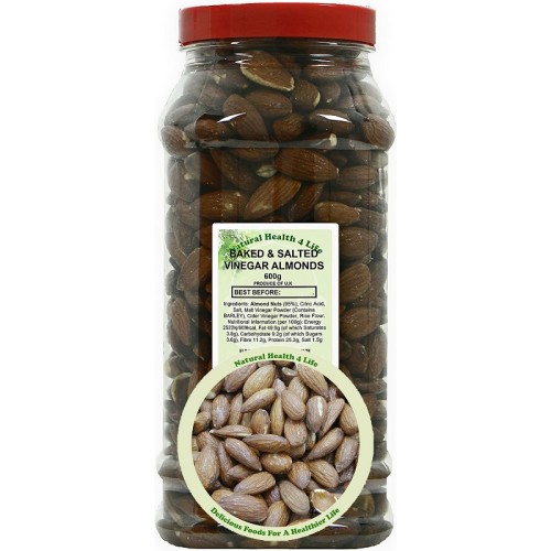 Baked & Salted Vinegar Almonds in Gift Jar 625g