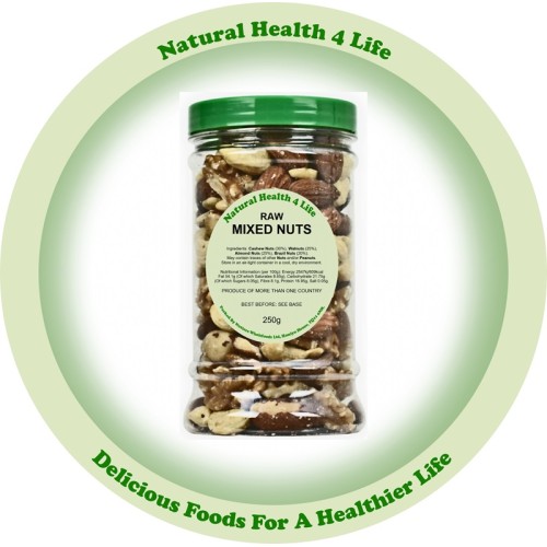 Mixed Nuts (Walnuts, Brazils, Almonds, Cashews) in Gift Jar 250g