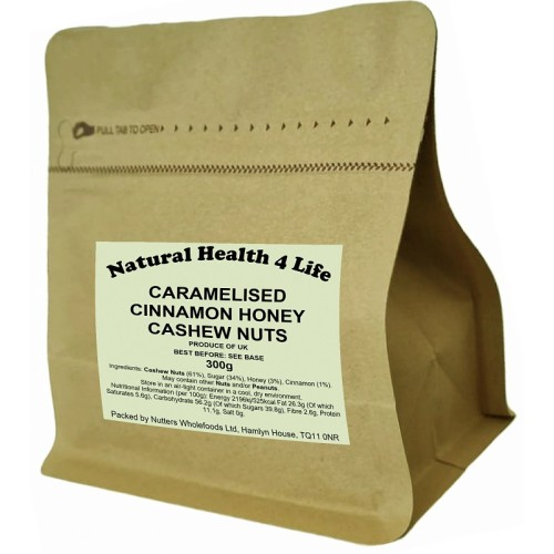 Caramelised Cinnamon Honey Cashew Nuts 300g