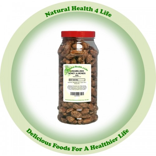Caramelised Honey Almond Nuts in Gift Jar 550g
