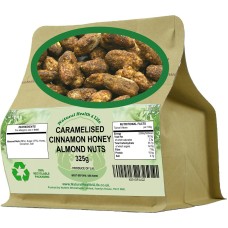 Caramelised Cinnamon Honey Almond Nuts 325g in Kraft Pouch