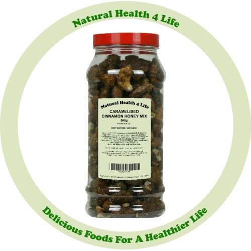Caramelised Cinnamon Honey Mix in Gift Jar 500g