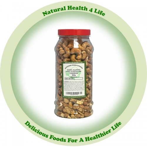 Baked Jalapeño Chilli & Lime Cashew Nuts in Gift Jar 525g