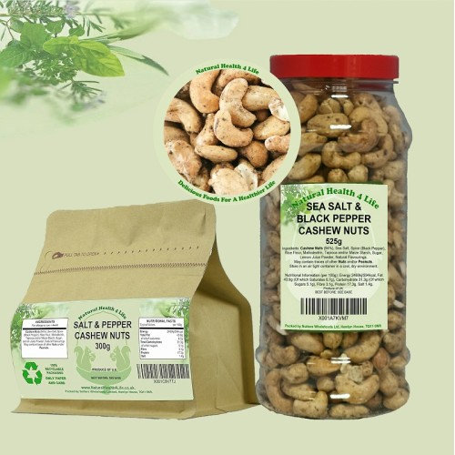 Baked Salt & Pepper Cashew Nuts