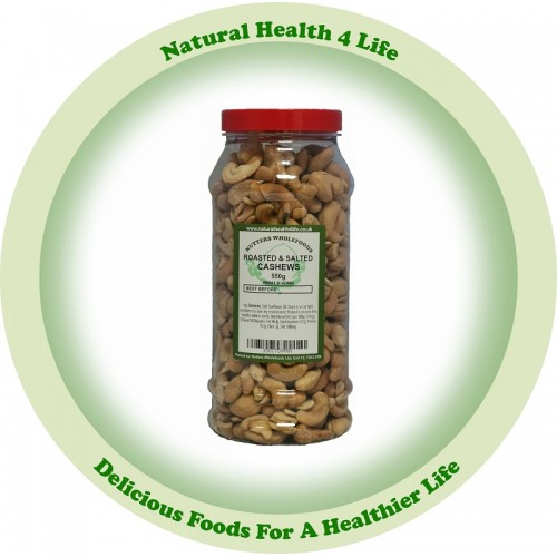 Baked & Salted Cashew Nuts in Gift Jar 550g