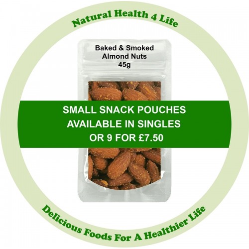 Baked & Salted Smoked Cashew Nuts in various weights and containers
