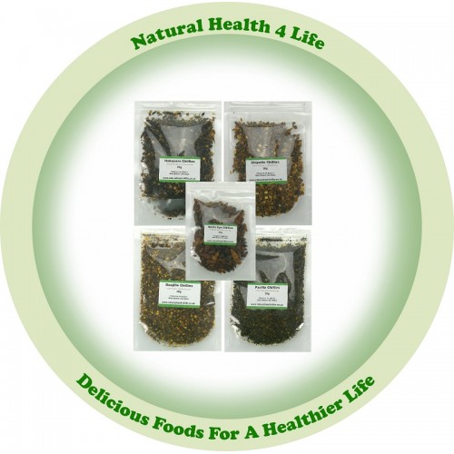 Dried Chillies Set (5 Pouches = 200g)
