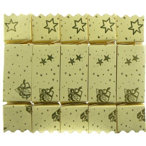 Large Christmas Fill Your Own Crackers - 5 Cream & Gold