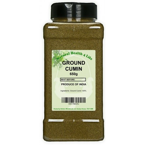 Ground Cumin 650g in a shaker jar