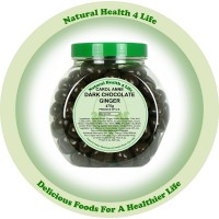 Carol Anne Dark Chocolate Crystallised Ginger in Gift Jar 475g