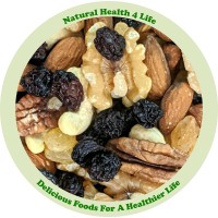 Deluxe Dried Fruit and Raw Nuts Mix in various weights and containers