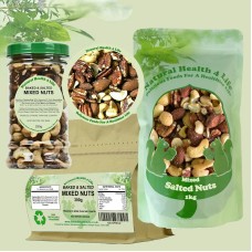 Baked & Salted Mixed Nuts ( Cashews, Almonds and Pecans )