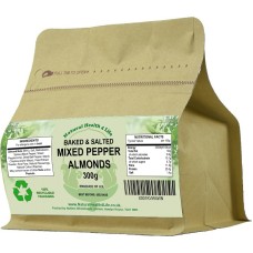 Baked & Salted Mixed Peppercorn Almonds 300g in Kraft Pouch
