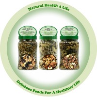 3 Spiral Jar Set-Mixed Nuts, Salted Mixed Nuts, Fruit & Nuts 3=775g