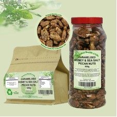 Caramelised Honey Sea Salt Pecan Halves