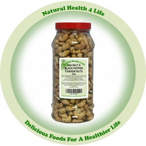 Baked Salt & Pepper Cashew Nuts in Gift Jar 525g