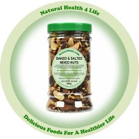 Baked & Salted Mixed Nuts (Almonds, Cashews, Pecans) in Gift Jar 250g