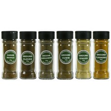 Spice Jar Set of 6 Ground Spices