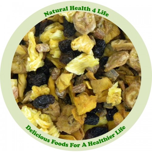 Dried Tropical Fruit Mix in various weights and containers
