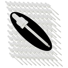 100ml White Topped Glass Pipettes - Pack of 100