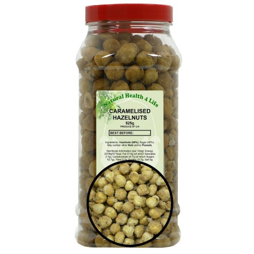 Caramelised Hazelnuts in Gift Jar 525g