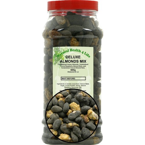 Caramelised Deluxe Almond Nuts Mix in Gift Jar 600g