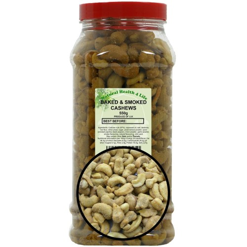Baked & Salted Smoked Cashew Nuts 550g