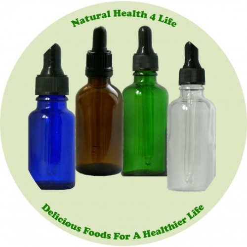 10ml Glass Bottles, Various Colours - 6 Packs with Tamper Evident Glass Pipettes
