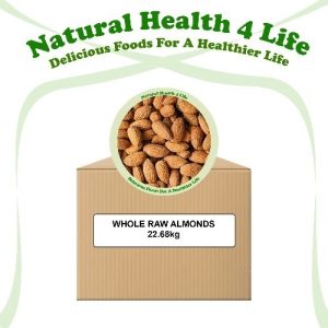 Whole Raw Almond Nuts in a box