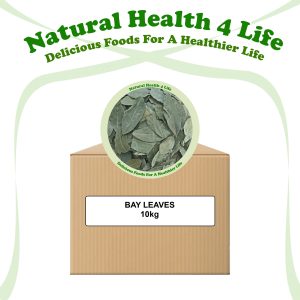 Dried bay leaves in a box