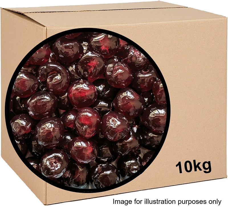 Candied Natural Colour Dark Red Cherries 10kg From France 2 BoxDarkRedCherryCU