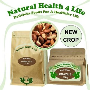 Whole Raw Brazil Nuts in various packaging