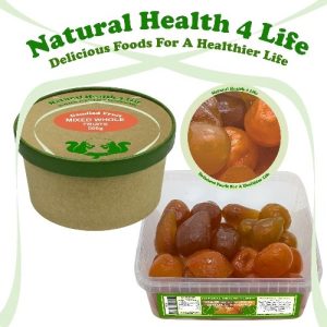 Candied mixed fruit in various packaging