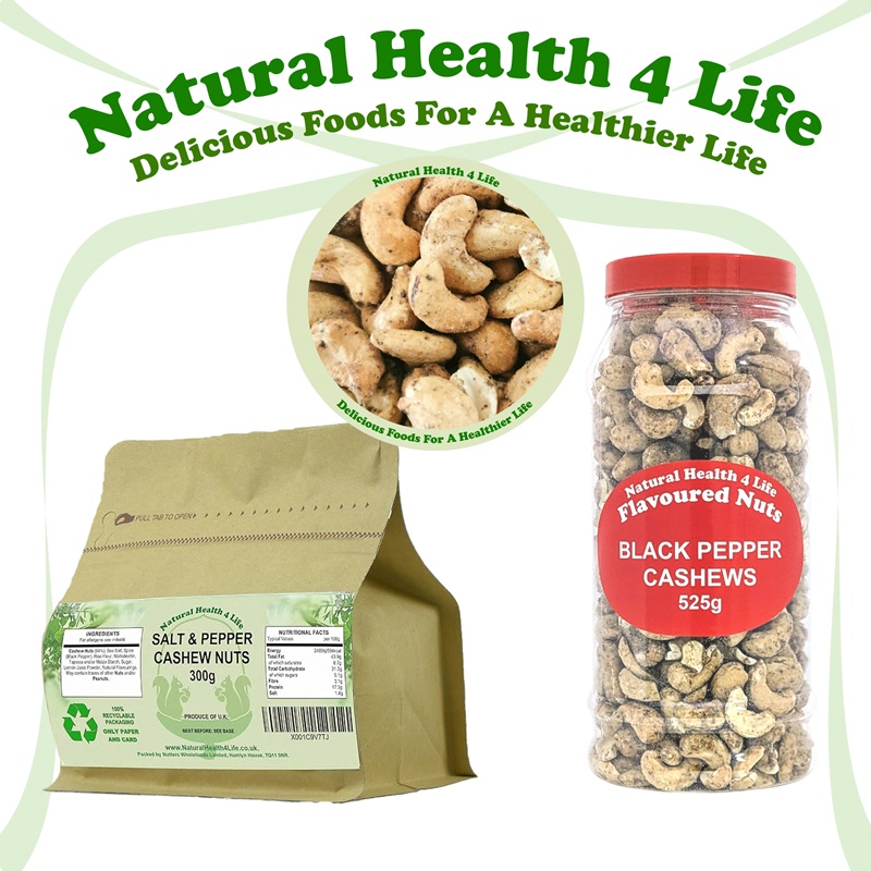 Baked Salt & Pepper Cashew Nuts 3 Baked Salt & Pepper Cashew Nuts