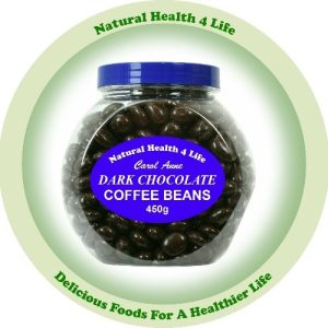 Carol Anne Dark Chocolate Coffee Beans in Gift Jar 450g