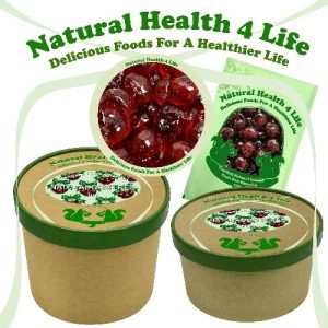 Candied Natural Colour Dark Red Cherries