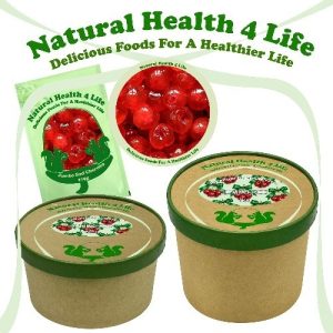 Candied Jumbo Red Glace Cherries in packaging