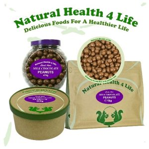 Milk chocolate peanuts and packaging