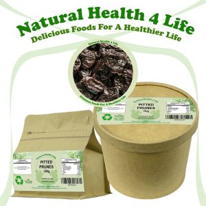 Prunes in various containers