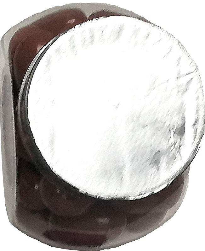 Carol Anne Dark Chocolate Crystallised Ginger in Gift Jar 475g 2 Dark Chocolate Peanuts with security seal