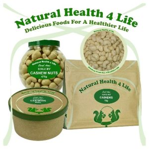 Yogurt cashews in various packaging