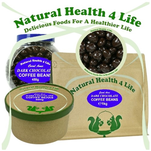 Dark Chocolate Covered Coffee Beans From Carol Anne 7 Dark chocolate covered coffee beans in various packaging