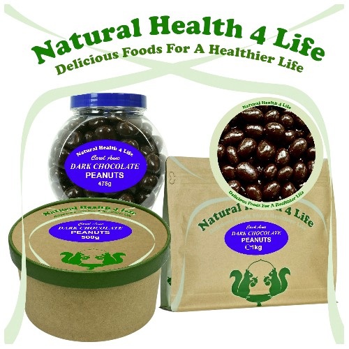 Dark Chocolate Covered Peanuts from Carol Anne 3 Dark chocolate peanuts and packaging