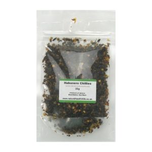 Habanero chillies in a pouch