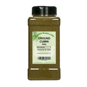 Ground Cumin 650g in a shaker jar